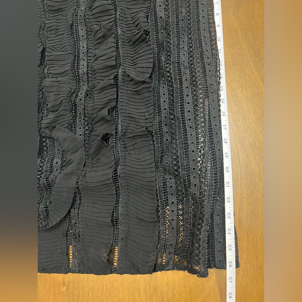 Daniel Rainn Dress Women 1X Black‎ Striped Shift Short Lined Long Sleeve (0441) - Picture 13 of 16